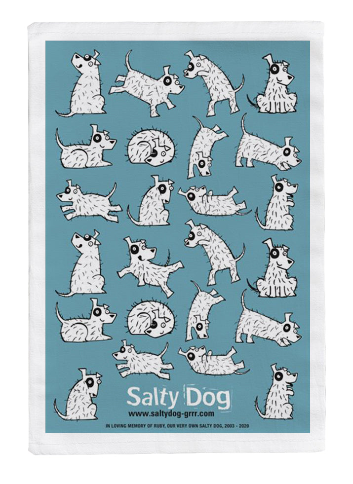 Salty Dog Tea Towel