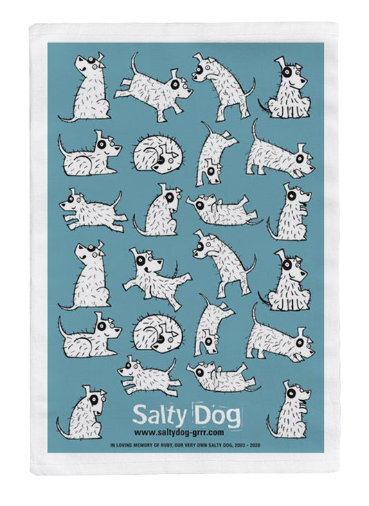 Salty Dog Tea Towel